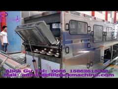 600BPH ব্যারেল জল ভর্তি প্ল্যান্ট যা 5 গ্যালন বালতি বিশুদ্ধ জল উৎপাদন করে