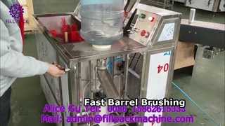 2147 J5 ক্রোয়েশিয়া আধা-স্বয়ংক্রিয় ক্যাপ অপসারণ ডুয়াল-স্টেশন ব্যারেল ব্রাশিং মেশিন