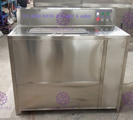 S-2 2 স্টেশন 5 গ্যালন বোতল গরম ক্ষারীয় জল দিয়ে Rinser সরবরাহকারী