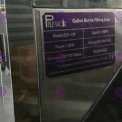 অটো উত্তোলন খাওয়ানো এসইএস 304 120 বিপিএইচ গ্যালন ফিলিং লাইন সরবরাহকারী