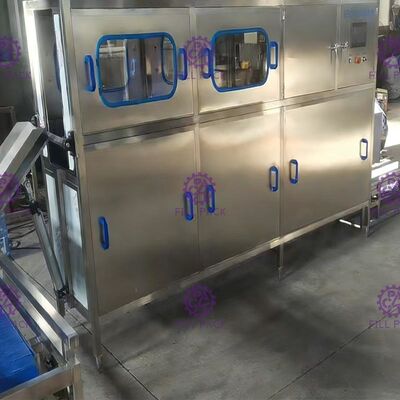 অটো উত্তোলন খাওয়ানো এসইএস 304 120 বিপিএইচ গ্যালন ফিলিং লাইন সরবরাহকারী