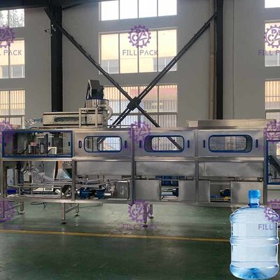 পানীয় জল 5 গ্যালন ভর্তি মেশিন রোলার কনভেয়রের সাথে With সরবরাহকারী