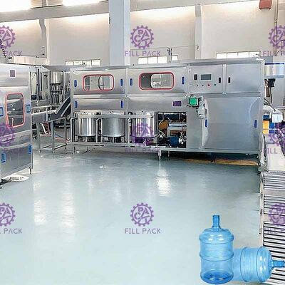 দুটি ফিলিং হেড 19 লিটার 300 বিপিএইচ গ্যালন জল উদ্ভিদ সরবরাহকারী