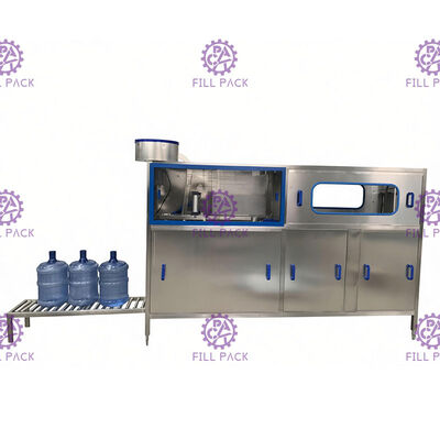 উত্তপ্ত ক্ষারীয় জল ধোলাই 120 বিপিএইচ গ্যালন ফিলিং লাইন সরবরাহকারী