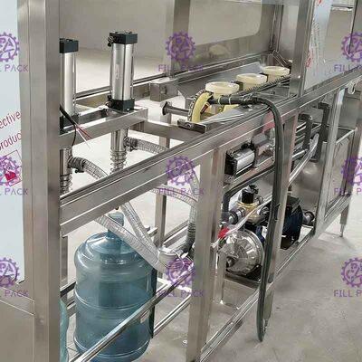 সম্পূর্ণ 100 Bph বড় ব্যারেল 18.9l গ্যালন ফিলিং মেশিন সম্পূর্ণ স্বয়ংক্রিয় সরবরাহকারী