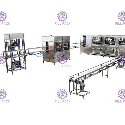 মেকানিকাল চালিত 600 বিপিএইচ 5 গ্যালন জল বোতলজাতকরণ মেশিন