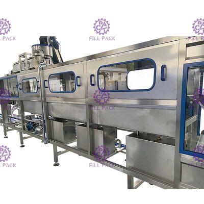 ওয়ান রোড 3 গ্যালন 200BPH বোতল পানি ভর্তি মেশিন / লাইন / ইউনিট বিশুদ্ধ পানি ওয়াশিং