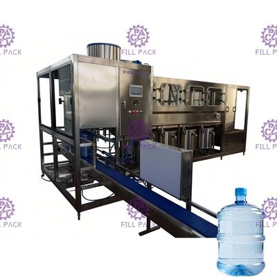 450bph স্বয়ংক্রিয় 9.75kw 5 গ্যালন ফিলিং মেশিন Plc কন্ট্রোল সহ