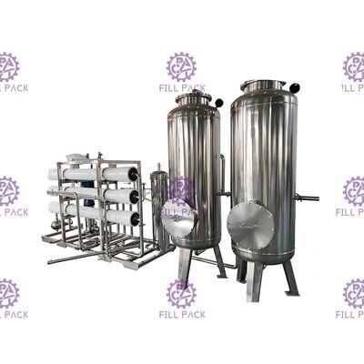 Sus304 অটো অপারেশন ভালভ পানীয় 4000lph রো ওয়াটার ট্রিটমেন্ট মেশিন